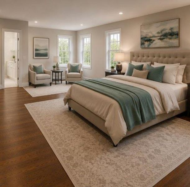 Furnished interior view inside a new home in , Atlanta (Image 4).
