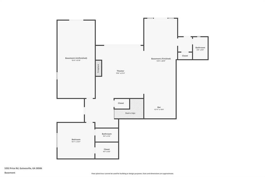 2D floor plan layout of this home in , Gainesville, GA (Image 5).