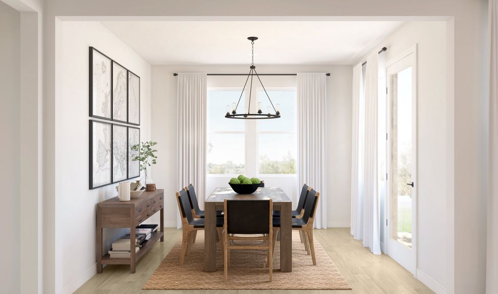 Dining room with access to covered patio