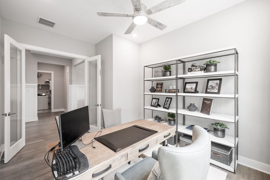Representative furnished interior of a home built from the Barnhart by Tri Pointe Homes in Dunham Pointe, Cypress (Image 7).