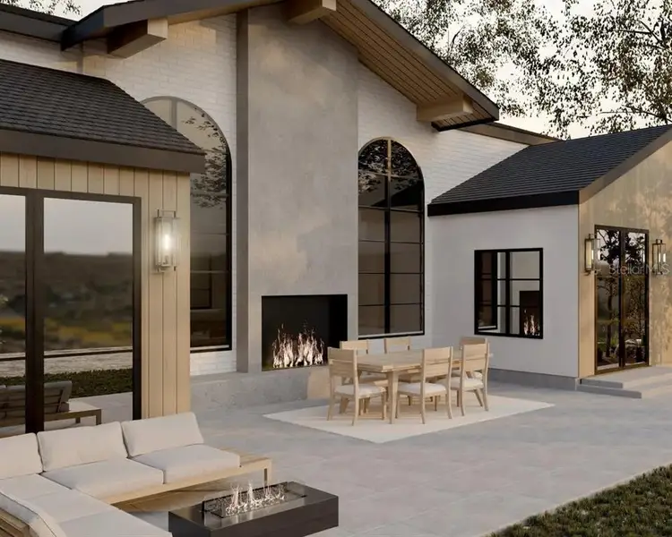 Exterior details and patio area of a home in , Dade City (Image 3).