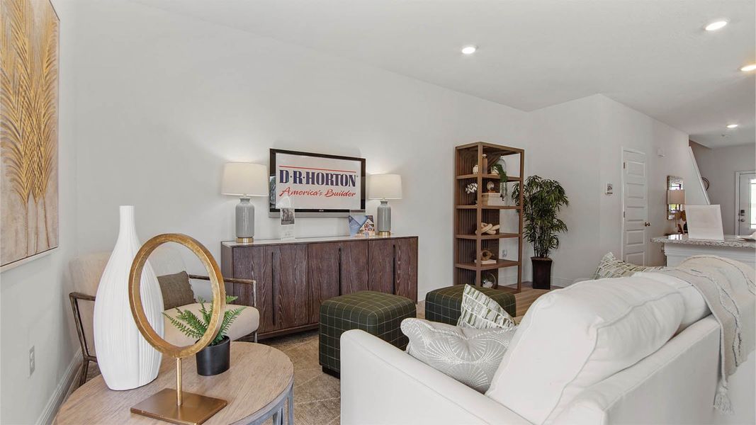 Furnished interior view inside a new home in Bayside at Ward Creek, Panama City Beach (Image 6).