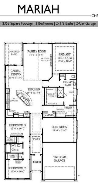 2D floor plan layout of this home in Attwater, Waller, TX (Image 3).