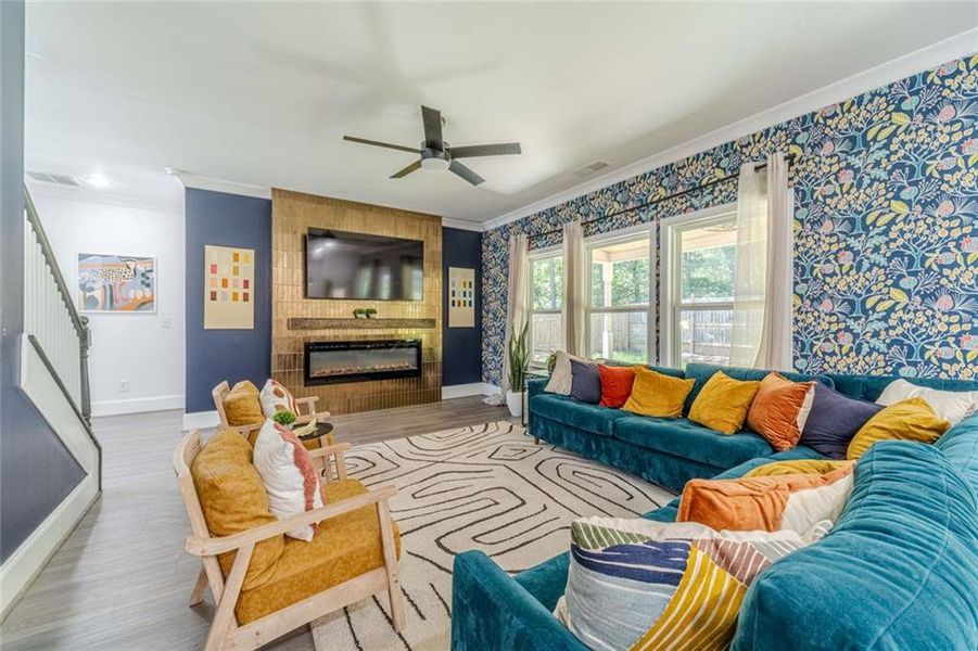 Furnished interior view inside a new home in , Snellville (Image 9).