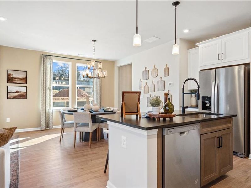 Furnished interior view inside a new home in The Village at Shallowford, Kennesaw (Image 19). Furnished interior view inside a new home in The Village at Shallowford, Kennesaw (Image 19).