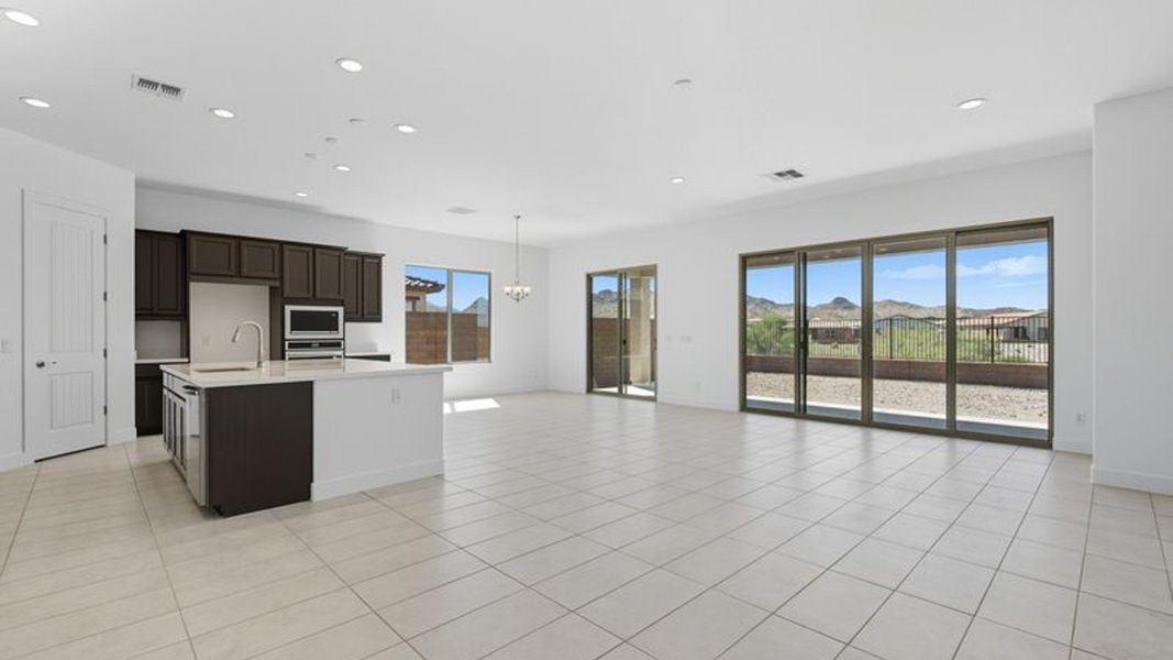 Furnished interior view inside a new home in Hacienda at Estrella, Goodyear (Image 22).