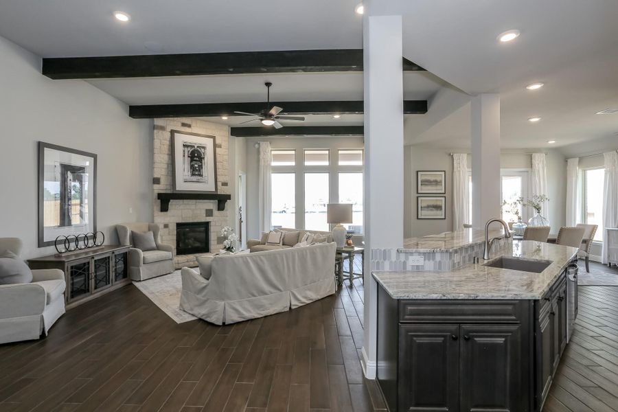 Furnished interior view inside a new home in Valencia: Hilltop Collection, Manvel (Image 15).