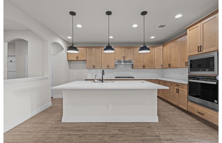 Furnished interior view inside a new home in Bison Ridge, San Antonio (Image 4). Furnished interior view inside a new home in Bison Ridge, San Antonio (Image 4).