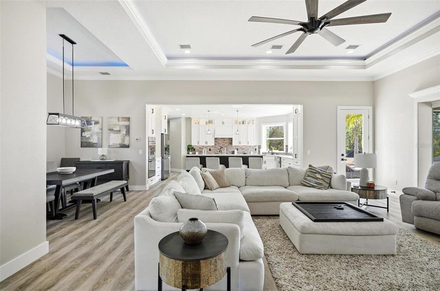 Furnished interior view inside a new home in , Palm Coast (Image 66).