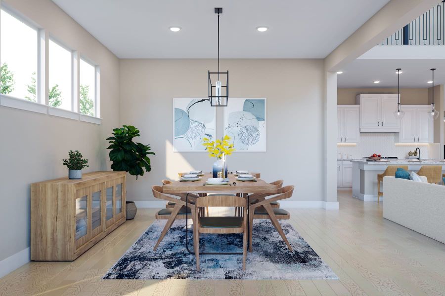 Furnished interior view inside a new home in Trillium, Richmond (Image 7).