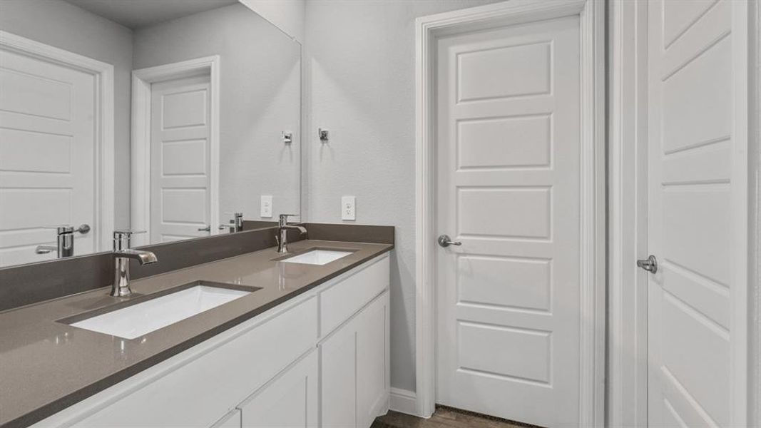 Furnished interior view inside a new home in Monarch at the Meadows, Denton (Image 14).