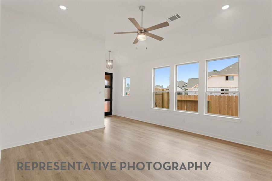 Spacious, unfurnished interior of a new home in Gateway Village - The Reserve, Denison (Image 18). Spacious, unfurnished interior of a new home in Gateway Village - The Reserve, Denison (Image 18).