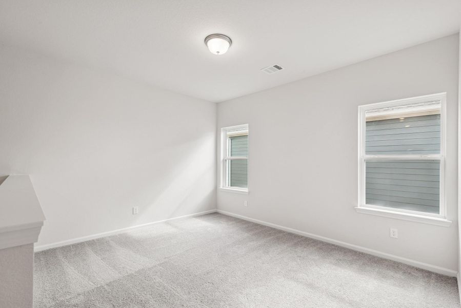 The Georgetown II- Bonus Room/Game Room. Home under construction, photo used for illustrative purposes only, colors and options will vary.