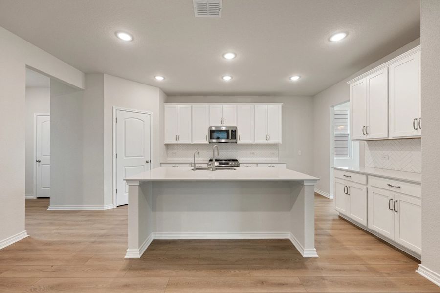 Furnished interior view inside a new home in The Cottages at Lariat, Liberty Hill (Image 9).