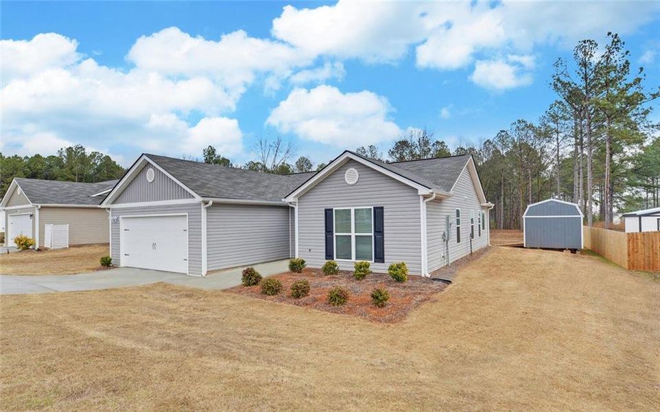 Front exterior of a new home in , Hartwell, GA, highlighting curb appeal (Image 14).