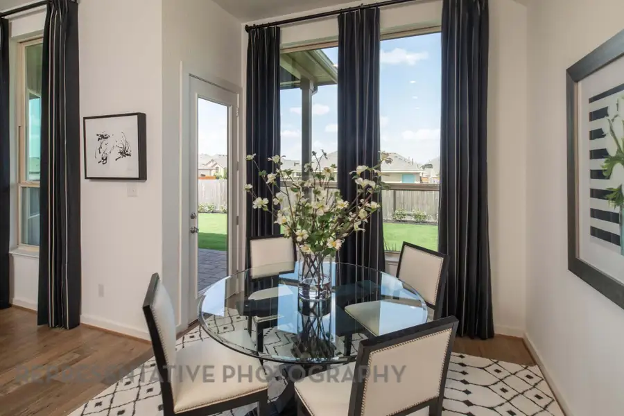 Furnished interior view inside a new home in Crosswinds, Kyle (Image 10). Furnished interior view inside a new home in Crosswinds, Kyle (Image 10).