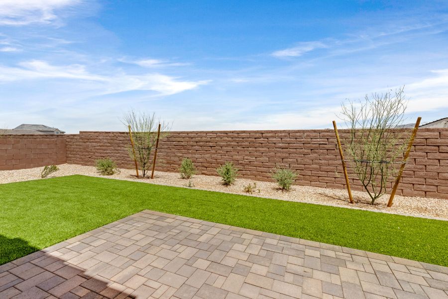 Exterior details and patio area of a home in Oasis At Rocking K, Vail (Image 3).