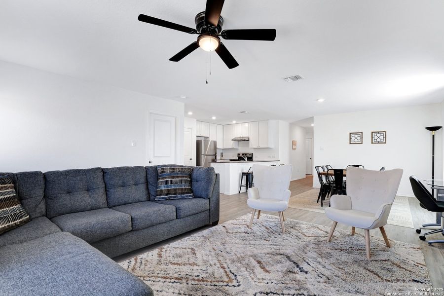 Furnished interior view inside a new home in Vista Point, San Antonio (Image 3). Furnished interior view inside a new home in Vista Point, San Antonio (Image 3).