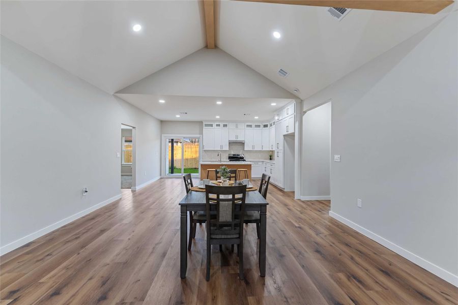Furnished interior view inside a new home in , Pasadena (Image 4).