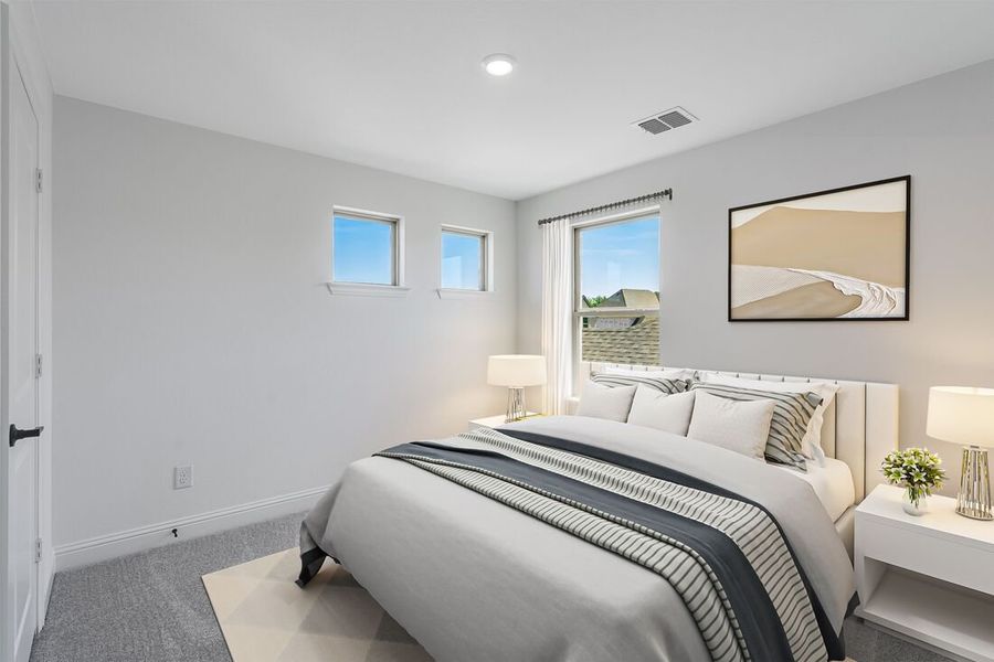 Representative furnished interior of a home built from the Tartini by Taylor Morrison in Cross Creek Meadows 40s, Celina (Image 11).