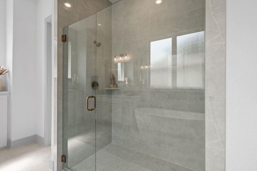 Walk-in shower in Primary Bath