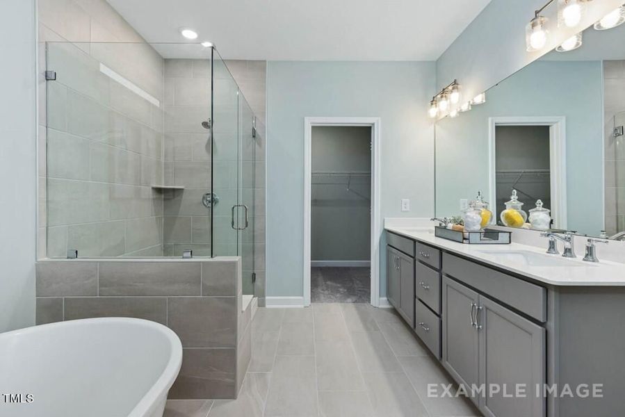 Furnished interior view inside a new home in Glenmere, Knightdale (Image 22).