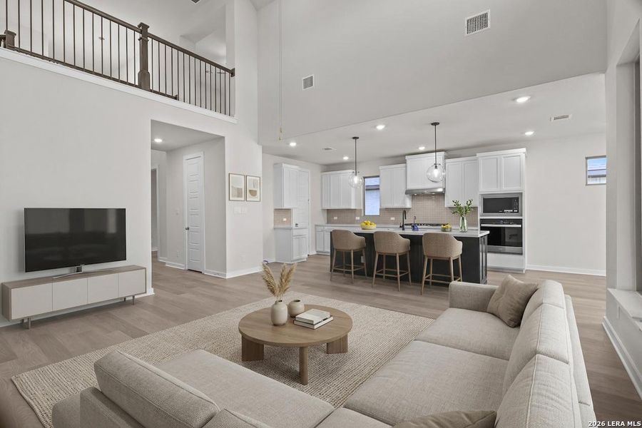 Furnished interior view inside a new home in Nopal Valley, San Antonio (Image 19).