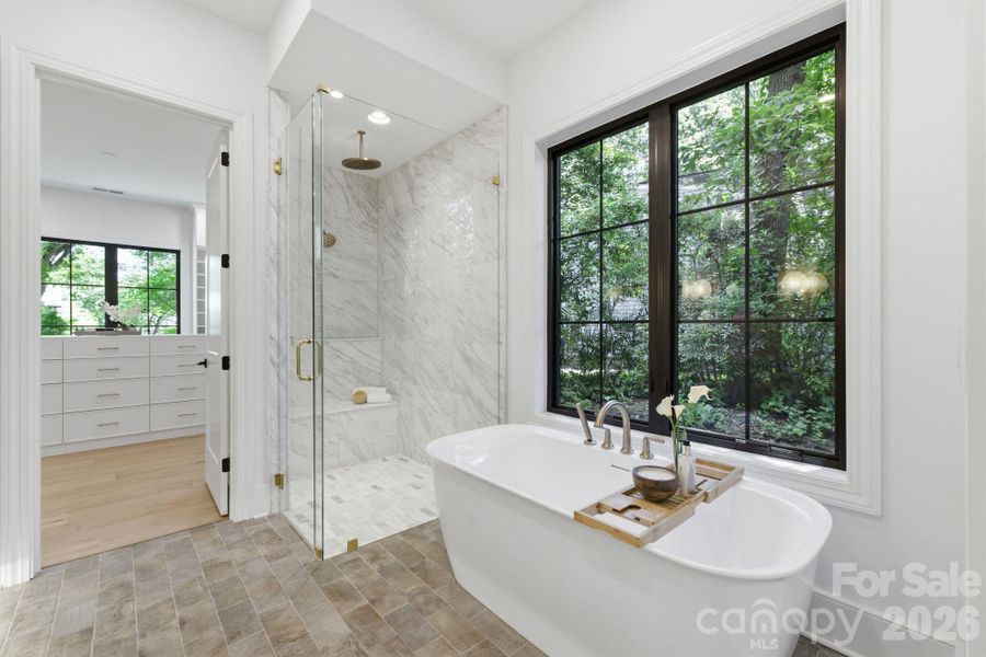 Furnished interior view inside a new home in , Charlotte (Image 18).