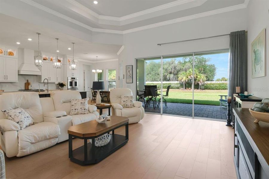 Furnished interior view inside a new home in River's Edge, Wesley Chapel (Image 25).