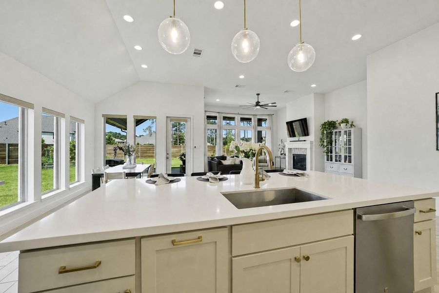 Furnished interior view inside a new home in Artavia, Conroe (Image 14).