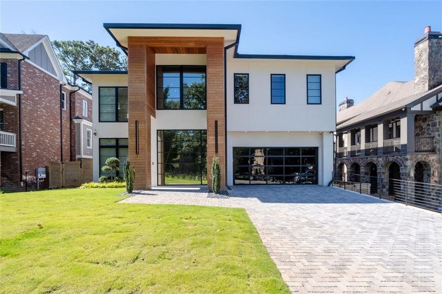 Front exterior of a new home in , Atlanta, GA, highlighting curb appeal (Image 21).