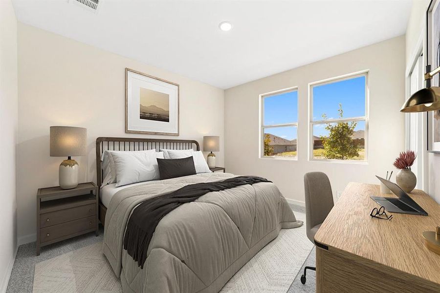 Furnished interior view inside a new home in Aspire at Noble Ridge, Howe (Image 9). Furnished interior view inside a new home in Aspire at Noble Ridge, Howe (Image 9).