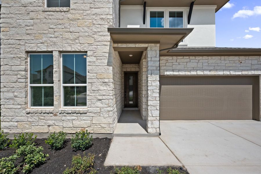 Exterior details and patio area of a home in Park Central, Georgetown (Image 3).