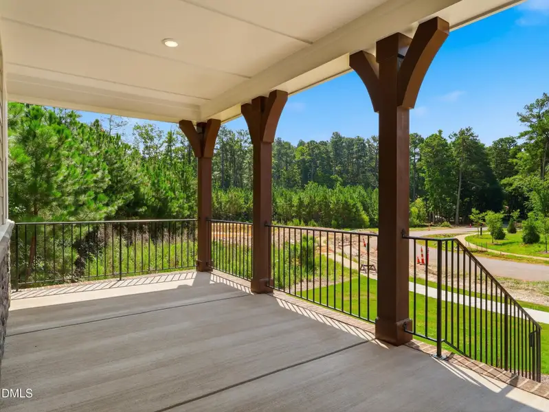 Exterior details and patio area of a home in The View, Durham (Image 3).