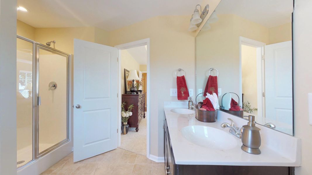 Representative furnished interior of a home built from the Wyatt by Bill Clark Homes in Davenport Farms, Winterville (Image 17).
