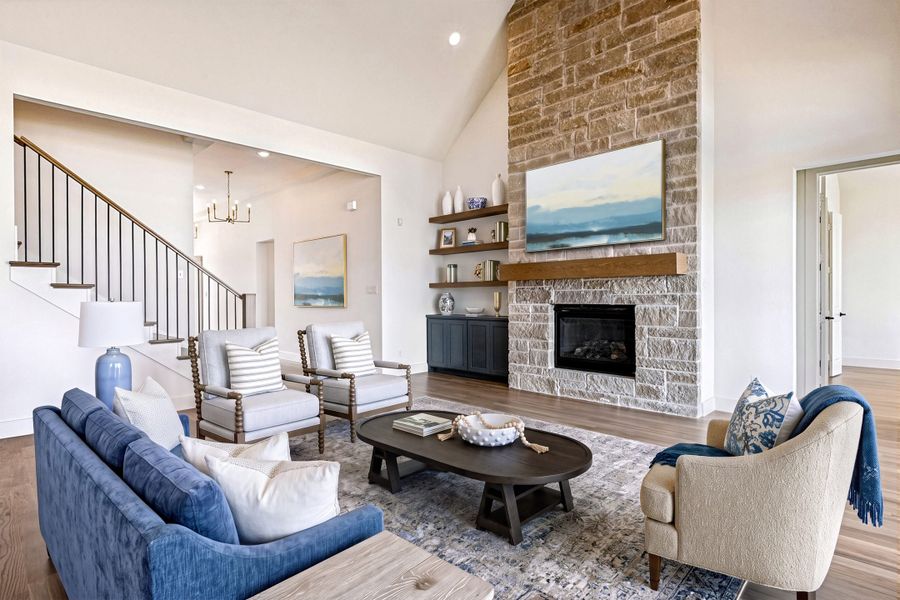 Furnished interior view inside a new home in Hilltop Ranch, Leander (Image 16).