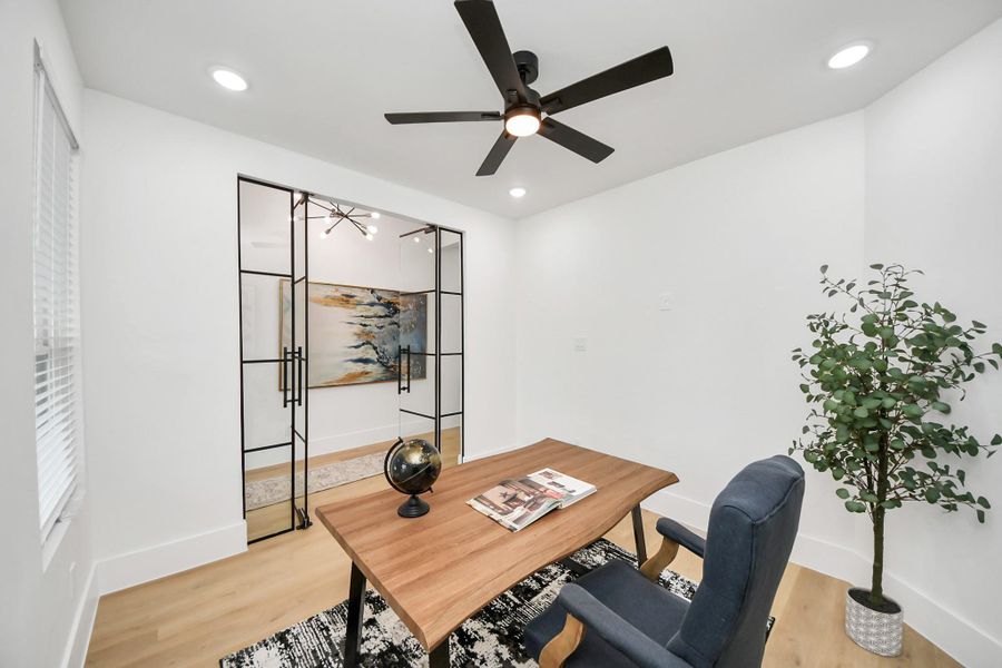 Furnished interior view inside a new home in , Spring (Image 40).