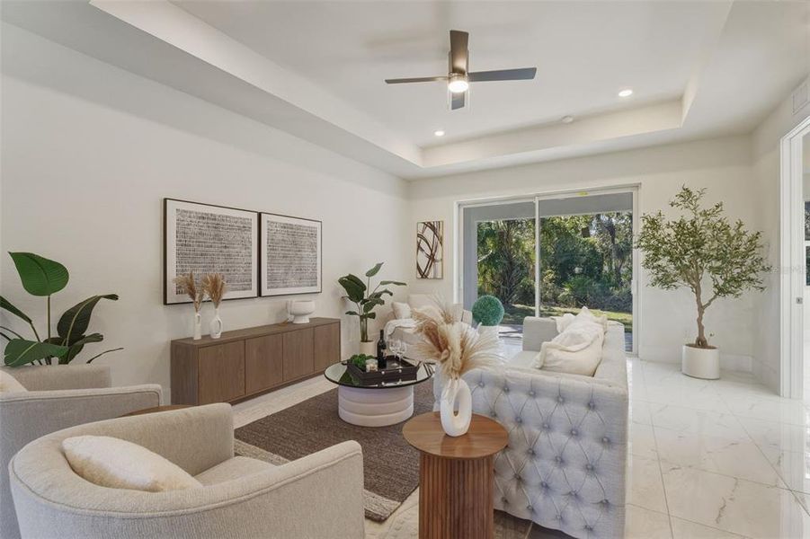 Furnished interior view inside a new home in , Port Charlotte (Image 30). Furnished interior view inside a new home in , Port Charlotte (Image 30).