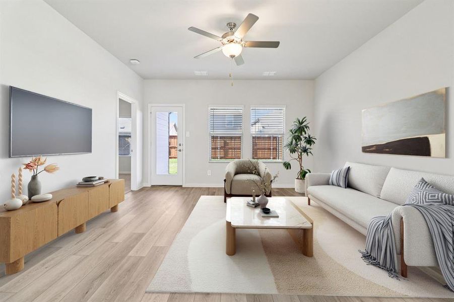 Furnished interior view inside a new home in Lakehaven - Spring Series, Farmersville (Image 9).