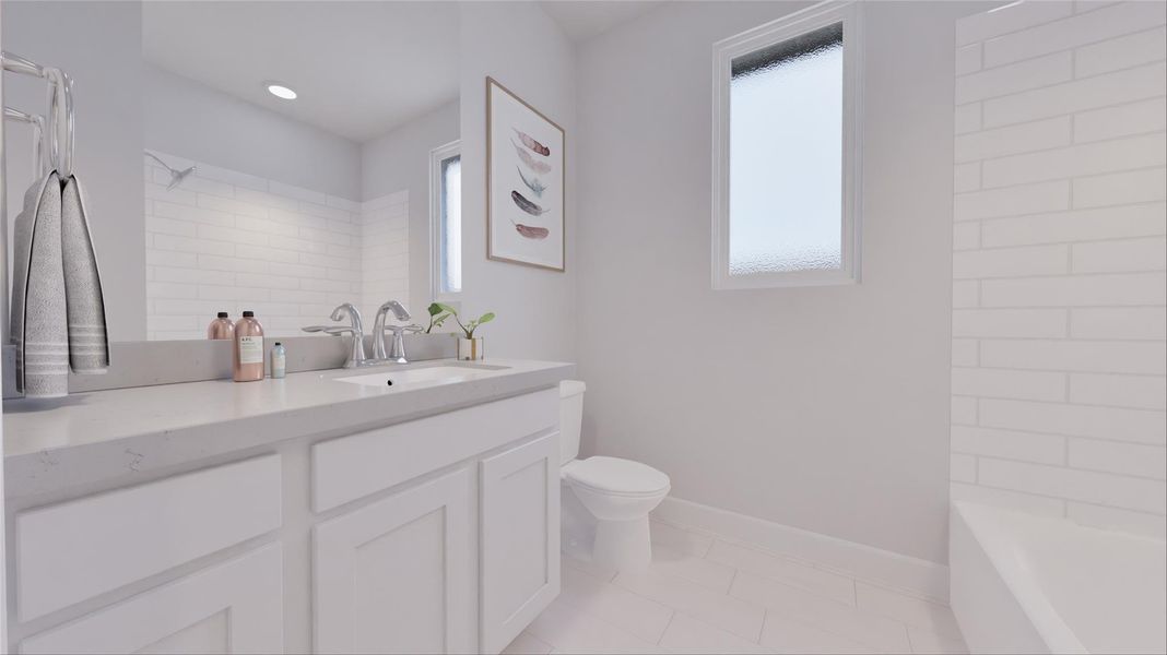 Furnished interior view inside a new home in Oakberry Trails, Waller (Image 12).