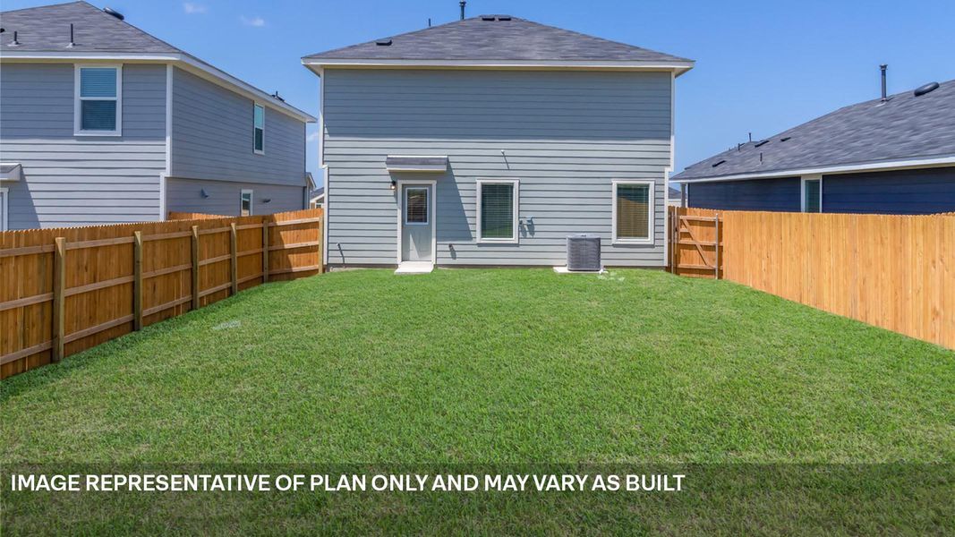 Exterior details and patio area of a home in Prairie Lakes, Buda (Image 4).
