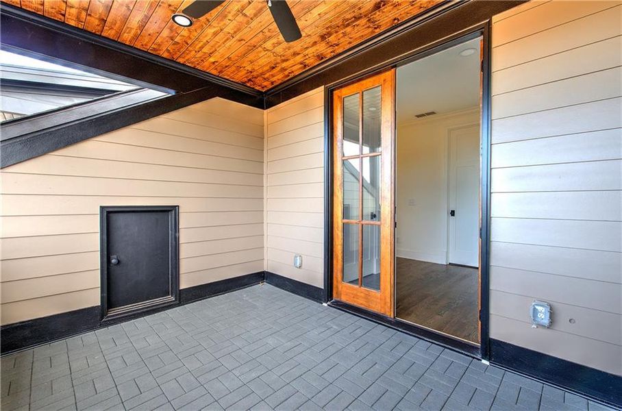 Exterior details and patio area of a home in , Cartersville (Image 25).