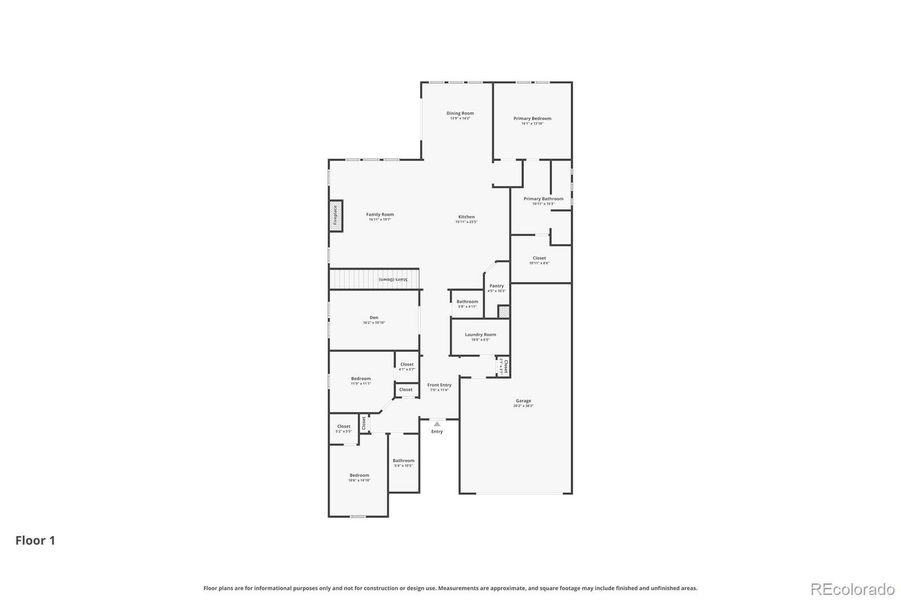 2D floor plan layout of this home in Independence, Elizabeth, CO (Image 6).