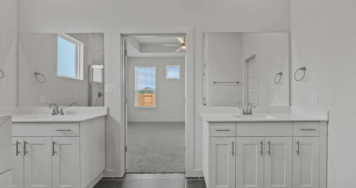 Furnished interior view inside a new home in Stream Waters, Buda (Image 6).