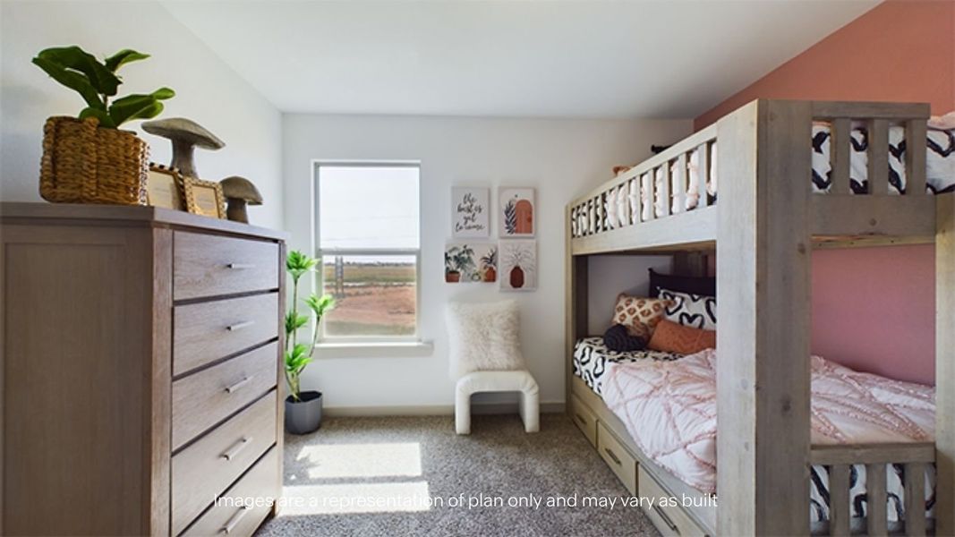 Furnished interior view inside a new home in Allen Farms, Lubbock (Image 10).