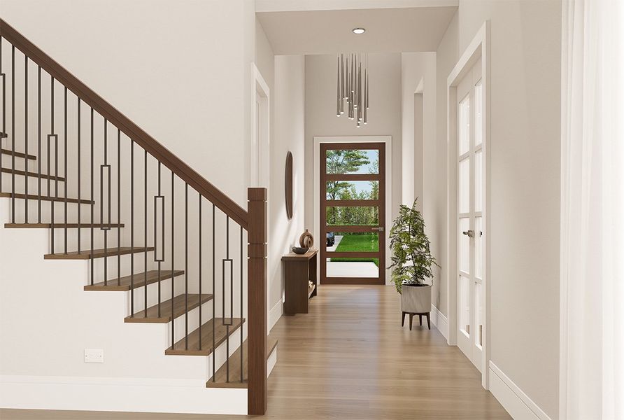 Representative unfurnished interior of a home built from the Ryder by Landon Homes in Fields - Brookside North, Frisco (Image 14). Representative unfurnished interior of a home built from the Ryder by Landon Homes in Fields - Brookside North, Frisco (Image 14).