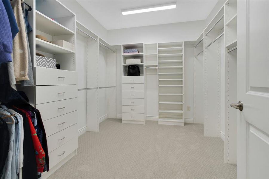 This large custom closet is fabulous!