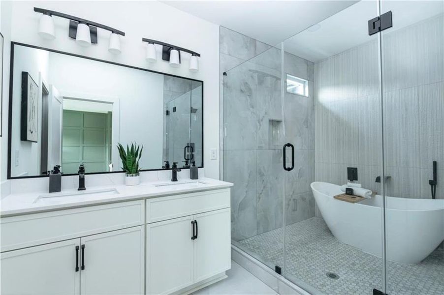 Furnished interior view inside a new home in , Monroe (Image 5).