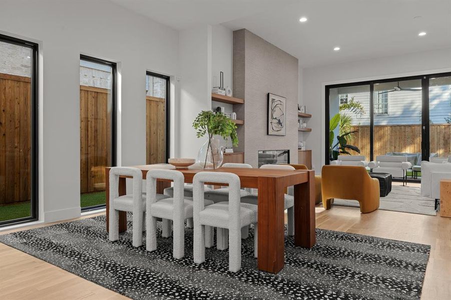 Furnished interior view inside a new home in , Dallas (Image 14).