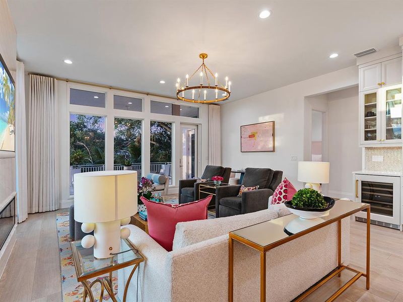Furnished interior view inside a new home in , Sarasota (Image 15).